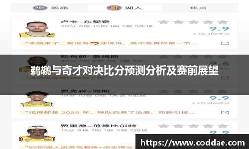 鹈鹕与奇才对决比分预测分析及赛前展望